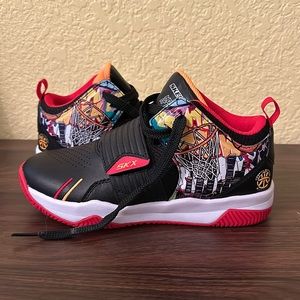 Skechers Kids Powershot Sneakers Black Red Kid Size US 3